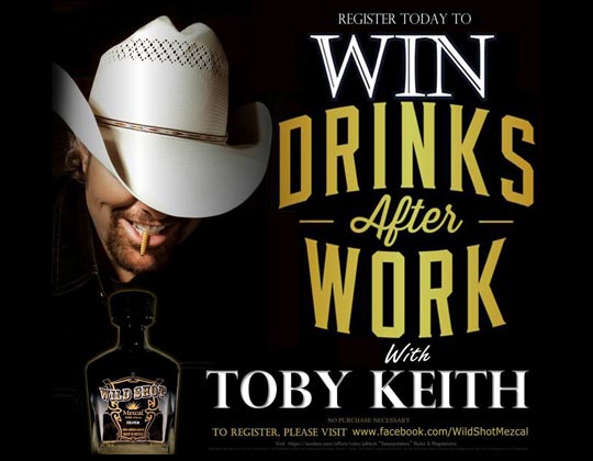 Wild Shot Winners to Have "Drinks" with Toby Keith | Chilled Magazine