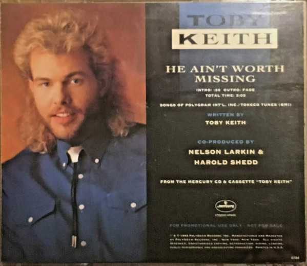 Toby Keith – He Ain't Worth Missing (1993, CD) - Discogs