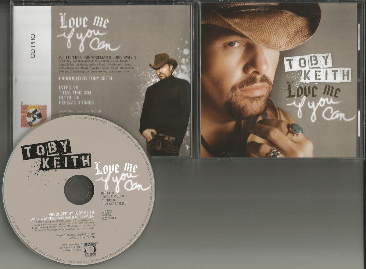 TOBY KEITH Love me if you can ULTRA RARE 2007 PROMO Radio DJ CD single USA MINT | eBay