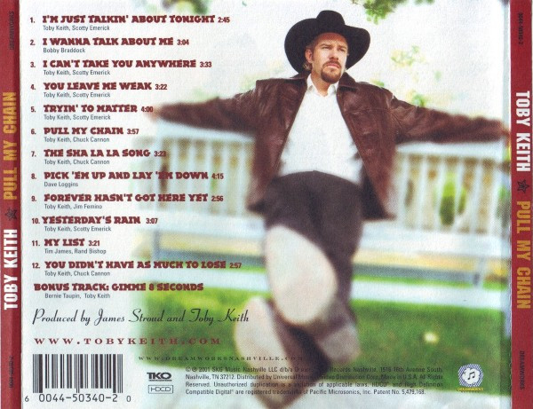 Toby Keith – Pull My Chain (2001, CD) - Discogs