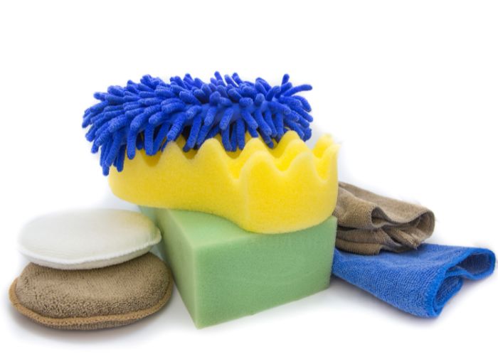 wash mitts and sponges