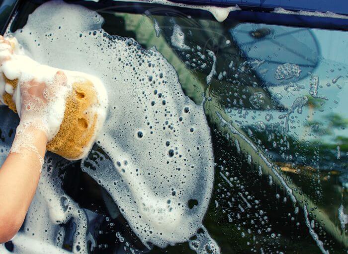 Start washing your vehicle