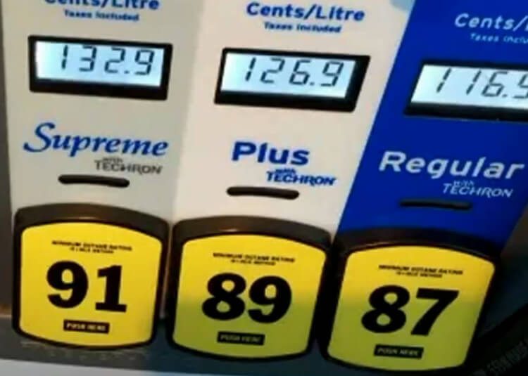 gas octane rating